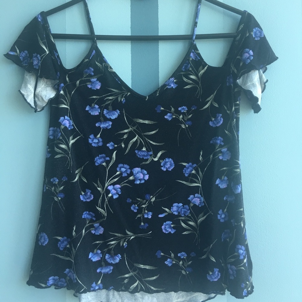 American Eagle - Off the Shoulder Crepe Tank